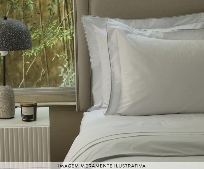 Duvet Basics em Vivo Branco e Ros&ecirc; 200 Fios image number 2