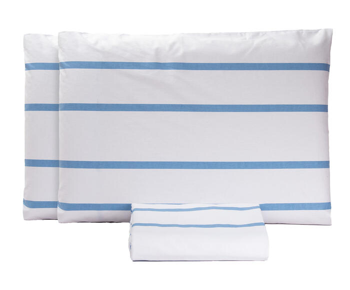 Jogo de Len&ccedil;ol Inferior Tous Les Jours Estampado Listra Pijama Azul - image 0