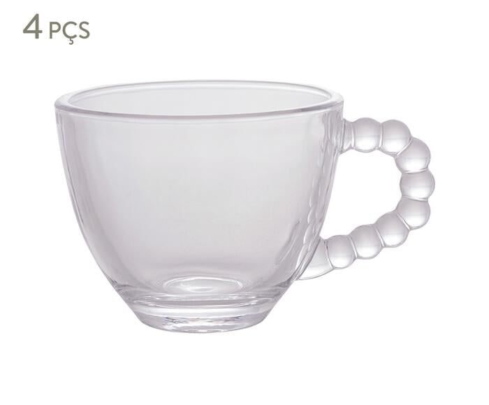 Jogo de X&iacute;caras para Caf&eacute; em Cristal Pearl - image 0