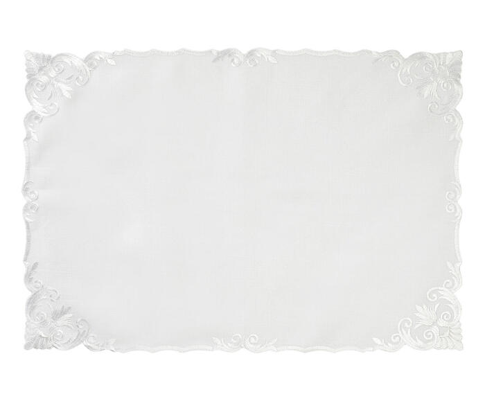 Jogo de Lugar Americano e Guardanapo Carani Branco - image 1
