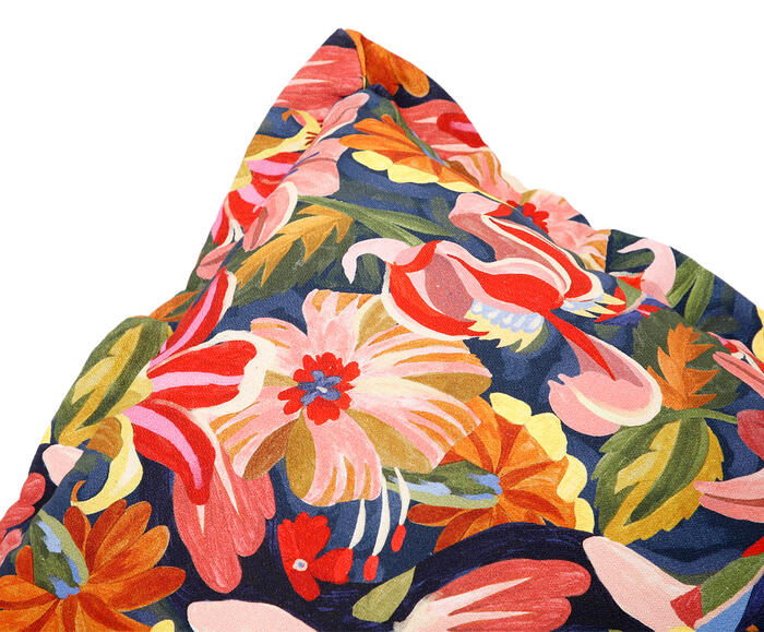 Capa de Almofada Dupla Face Floral e Listras image number 6