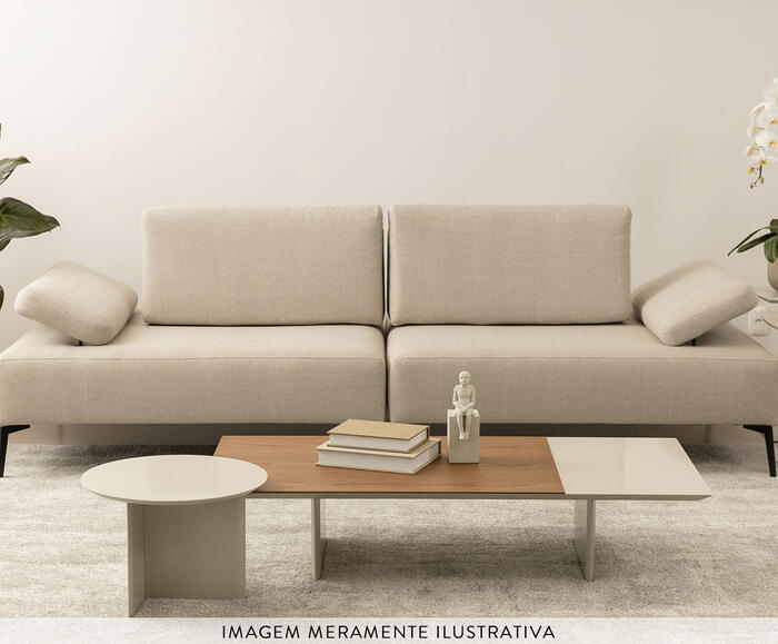 Mesa de Centro Redonda Nina Off-White image number 2