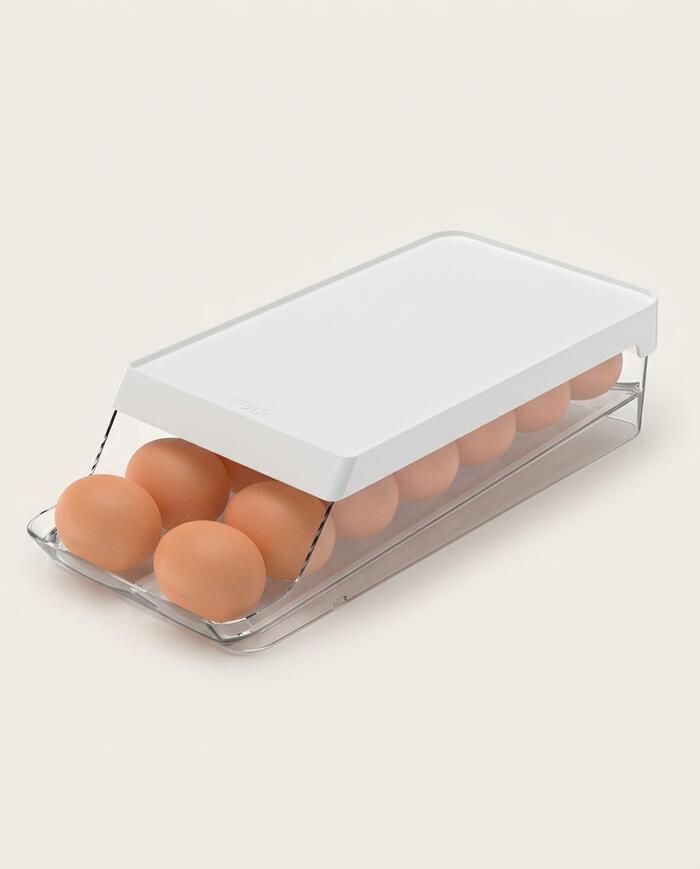 Organizador de Ovos Roll Clear Fresh II Branco - image 0