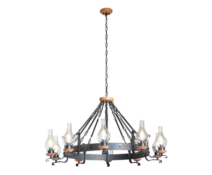 Lustre Oxford Castanho 10 L&acirc;mpadas Bivolt - image 0