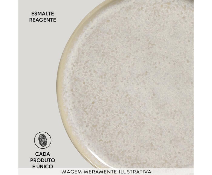 Jogo de Pratos para P&atilde;o Bio Latte Cru image number 4