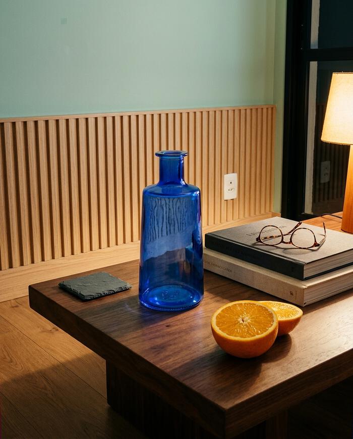 Vaso Decorativo Raffin&eacute; Azul - image 1