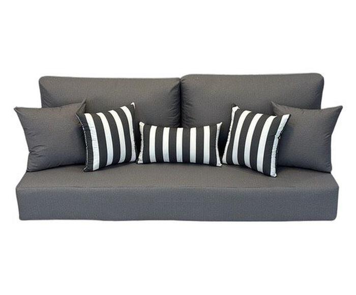 Futon Turco com Almofadas cinza - image 0