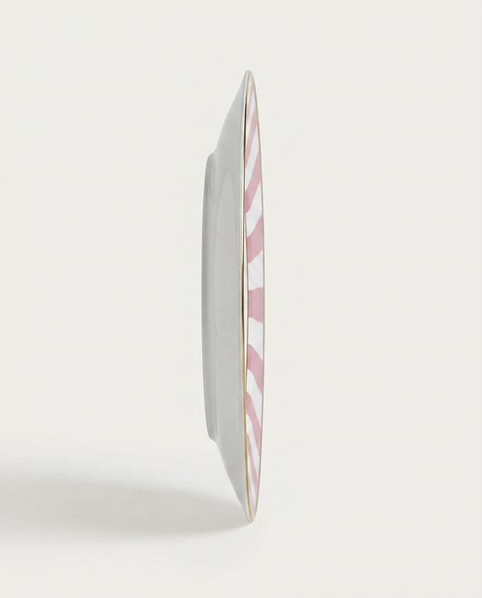 Jogo de Pratos Rasos Stripe Rosa image number 2