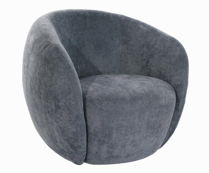 Poltrona Milo Veludo Azul - image 0