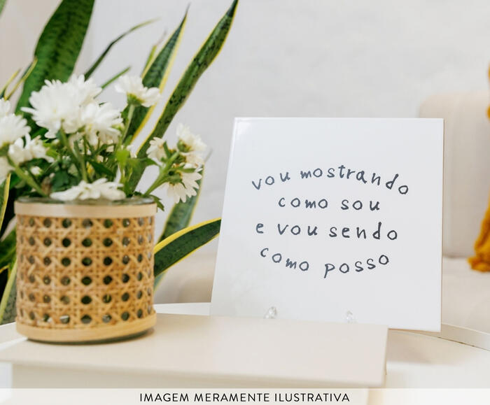 Azulejo Decorativo "Vou Mostrando Como Sou" - image 1