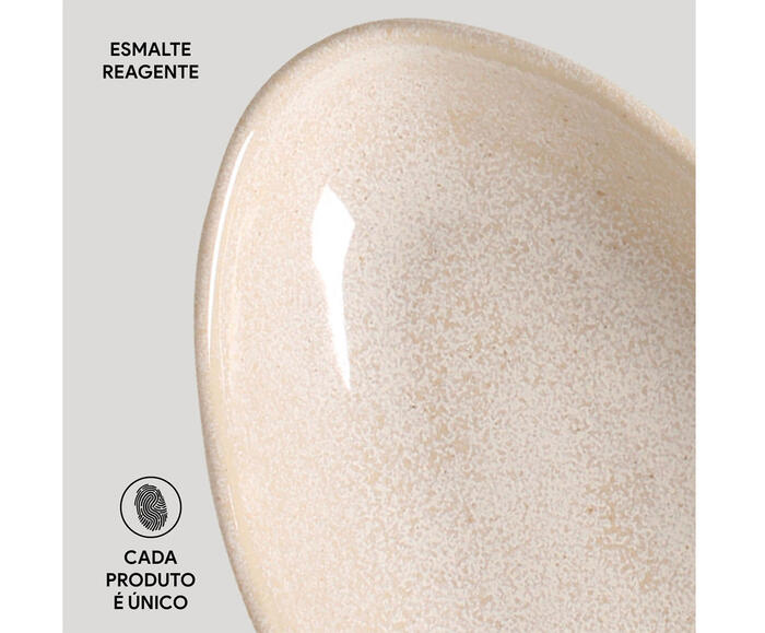 Jogo de Travessas Oval Funda Org&acirc;nico Latte Cru image number 4