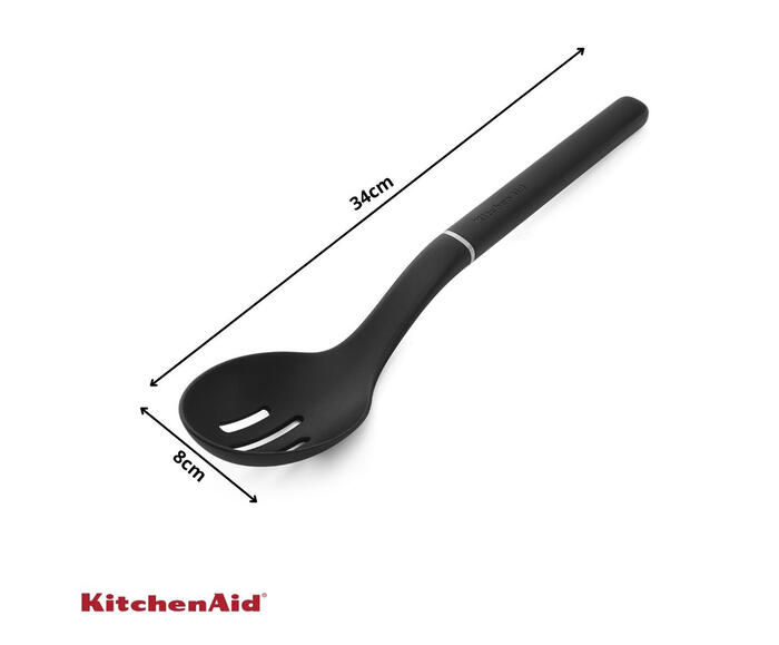 Colher Perfurada para Servir em Nylon Kitchenaid Preta image number 1