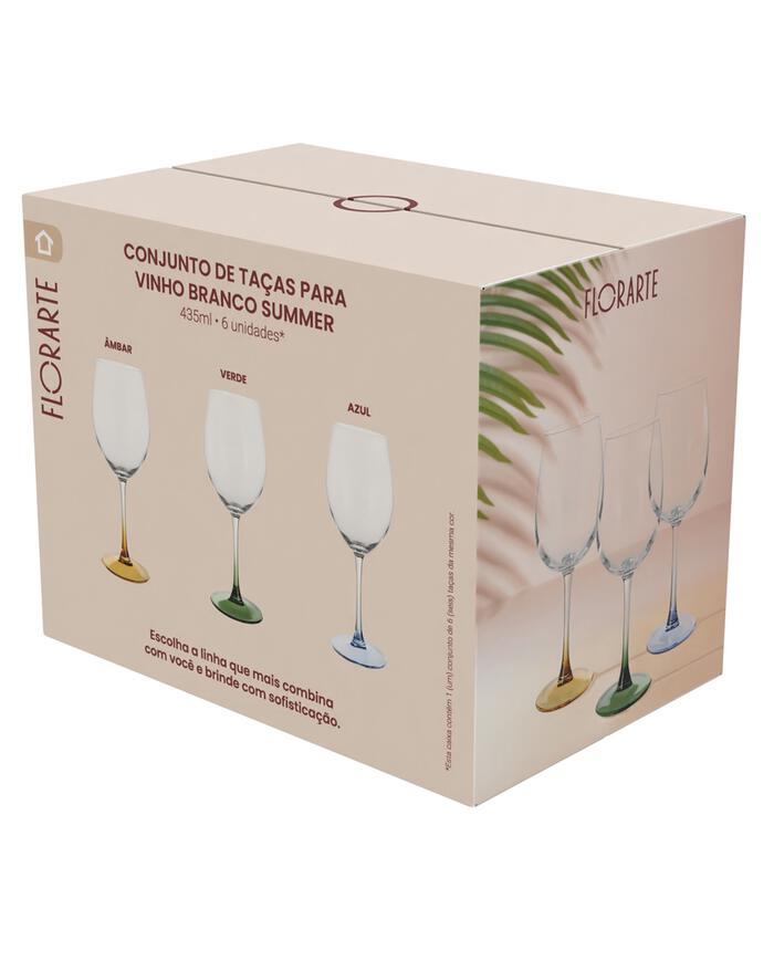 Jogo de Ta&ccedil;as para Vinho Branco Summer Verde - image 1