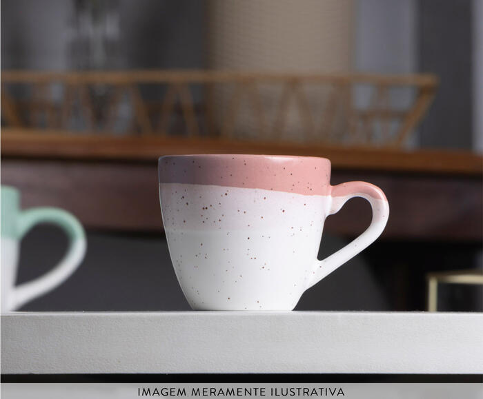Caneca de Cer&acirc;mica Ombr&eacute; Rosa image number 3