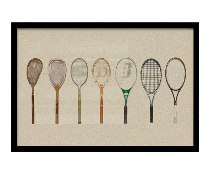 Quadro Raquetes com Moldura Preta - image 0