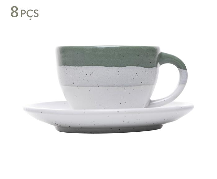 Jogo de X&iacute;caras para Caf&eacute; Ombr&eacute; Verde - image 0
