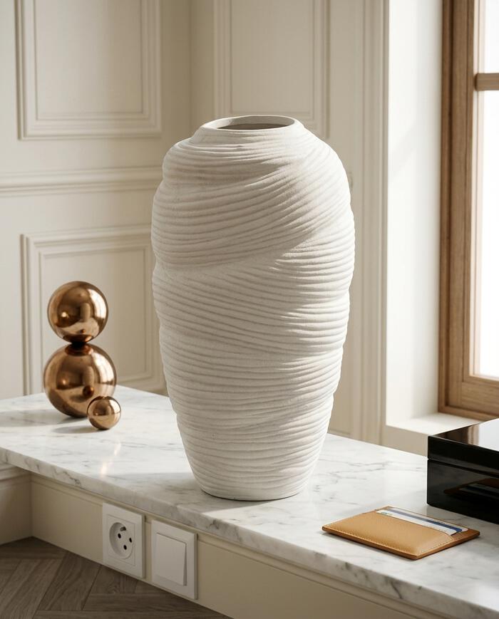 Vaso em Cer&acirc;mica Satete II - Off White image number 2