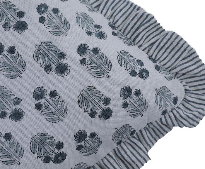 Capa de Almofada Jyoti Off0White e Verde - image 1