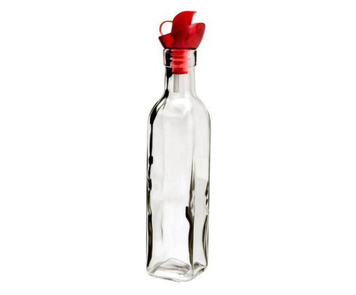 Garrafa para Azeite Transparente com Tampa Vermelha - image 0