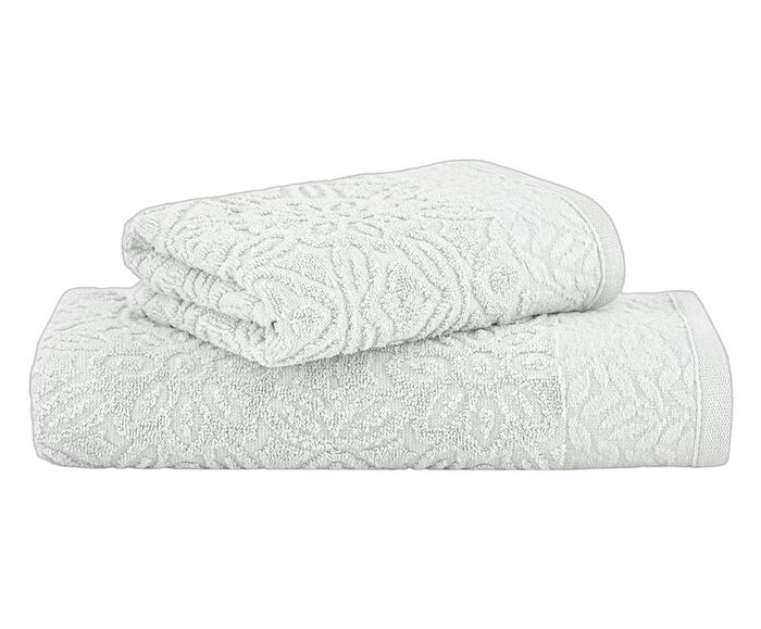 Jogo de Toalhas Floralis Extra Soft Alb&iacute;zia Cinza - image 0