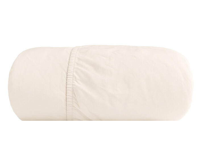 Len&ccedil;ol Elasticado Percal Off-White 200 Fios - image 0