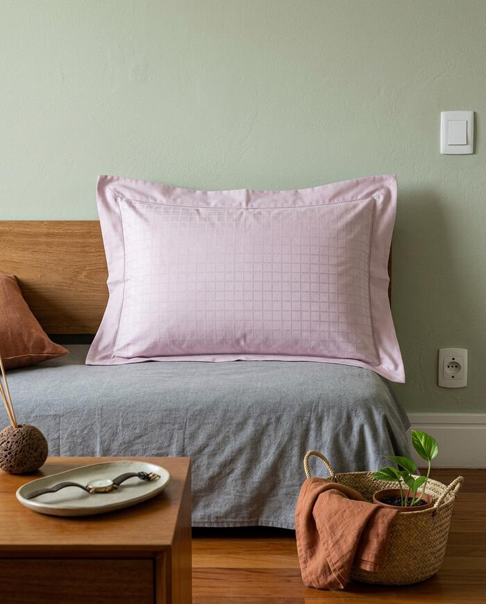 Fronha Damask Square Rosa 300 Fios image number 3