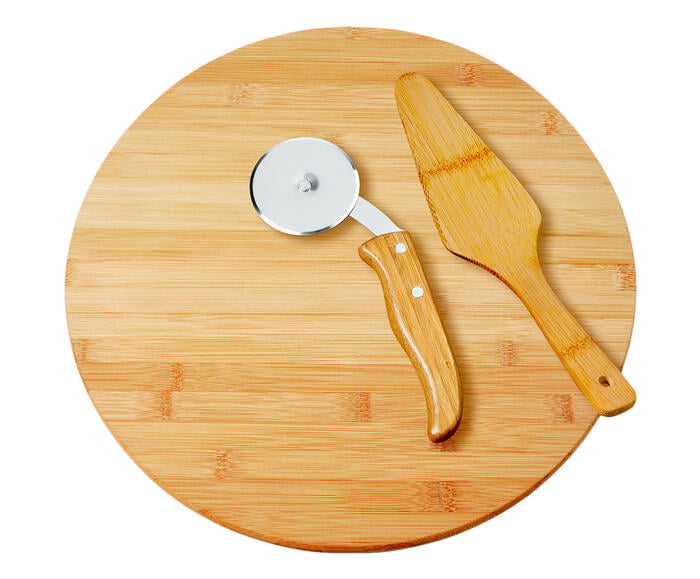 Jogo para Servir Pizza em Bambu Yumi - image 0