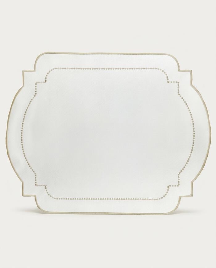 Lugar Americano em Nylon com Bordado Chilly IV - Off White image number 3