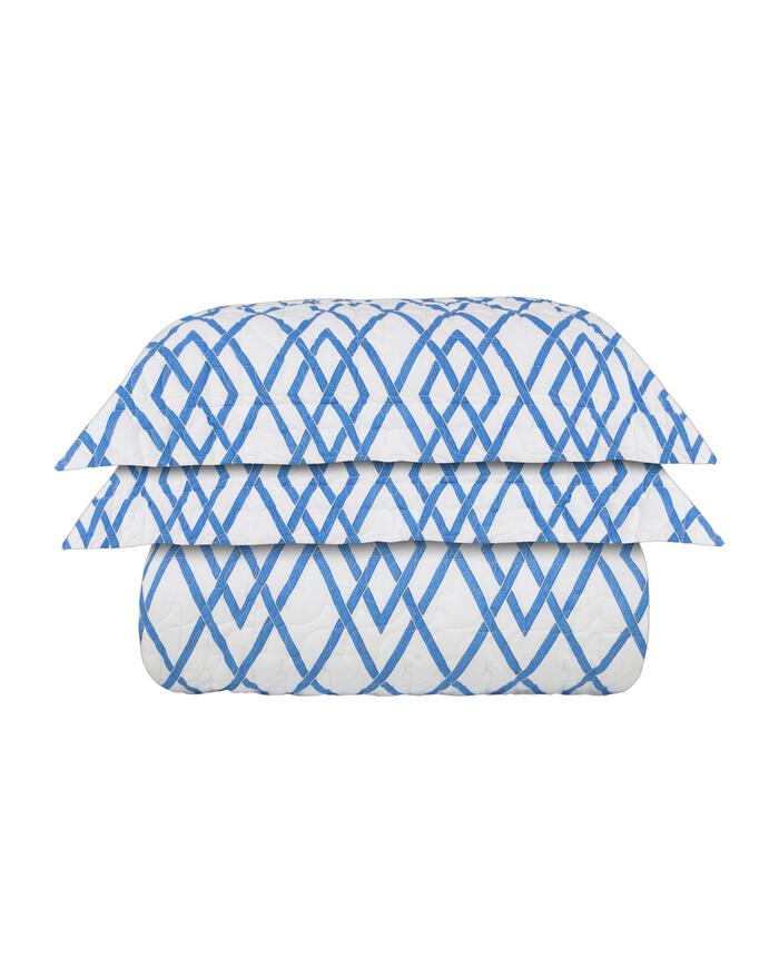 Jogo de Colcha Matel Blue 300 Fios - Casal - image 0