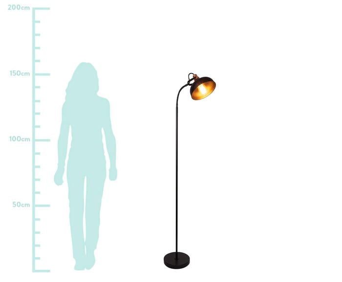 Lumin&aacute;ria de Ch&atilde;o Preto - Bivolt - image 1