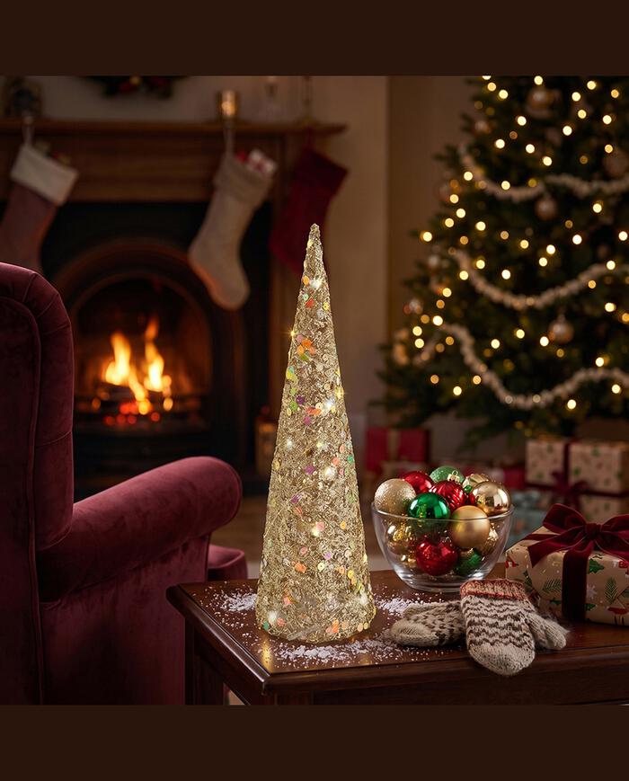 &Aacute;rvore de Natal Cone com Luz Paet&ecirc; - image 1