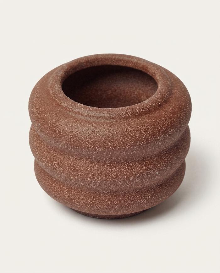 Vaso em Cer&acirc;mica Michelin Marrom image number 3