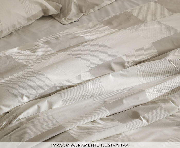 Duvet Maxi Vichy Cinza image number 3