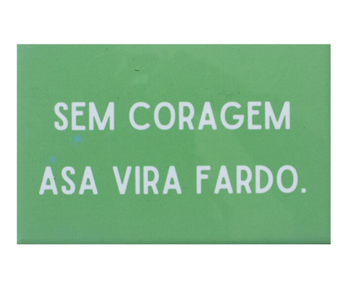 Azulejo Decorativo "Sem Coragem Asa Vira Fardo" - image 0