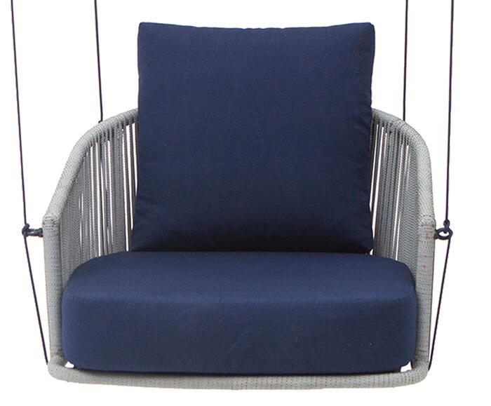 Poltrona de Balan&ccedil;o Paragua&ccedil;u Natural e Azul - image 1