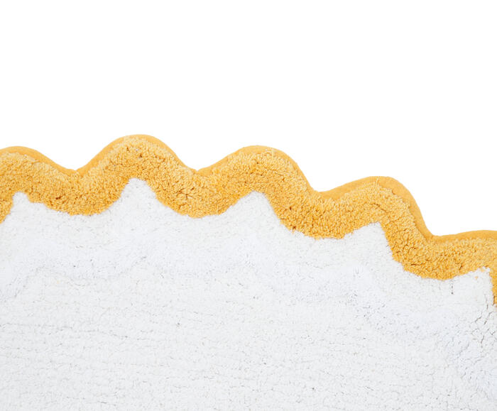 Tapete de Banheiro Ripple Off-White e Amarelo image number 3