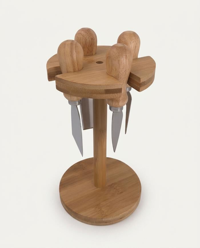 Jogo de Facas para Queijo com Suporte em Bambu Frammersbach image number 4