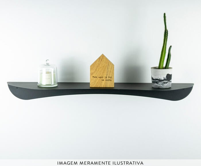 Prateleira Org&acirc;nica de A&ccedil;o Jo&aacute; Preto - image 1