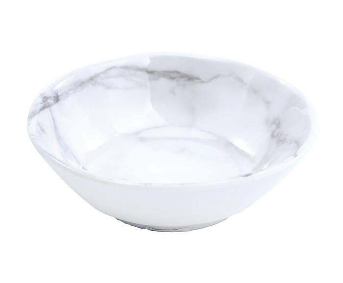 Bowl M&aacute;rmore Melamina Branco e Cinza I - image 0