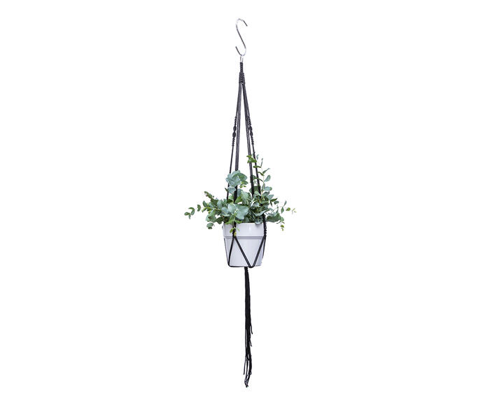 Hanger em Macram&ecirc; Classic Preto - image 1
