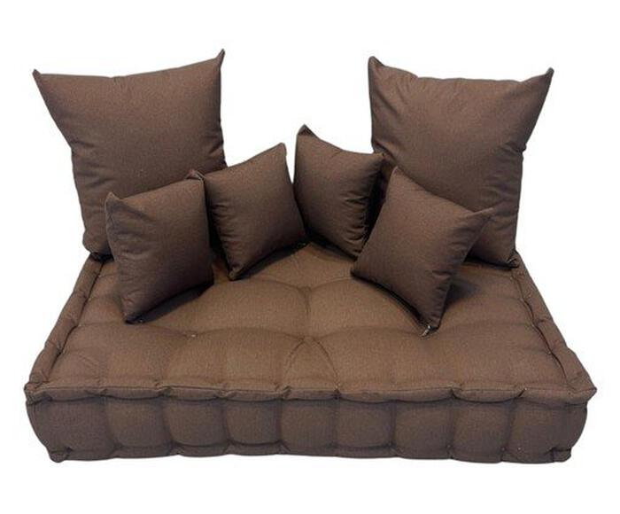 Futon Turco com Almofadas marrom - image 0