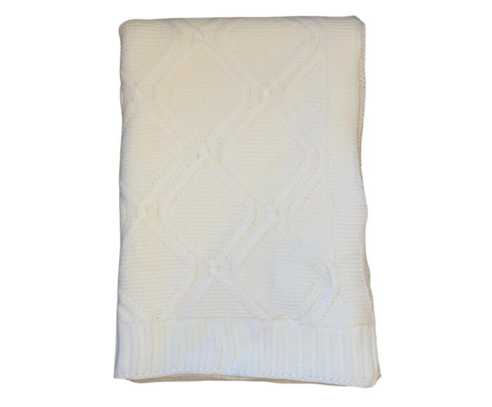 Manta em Tric&ocirc; Luxo Branco - image 1