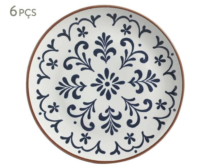 Jogo de Pratos Raso Coup Stoneware Coimbra Abstrato - image 0