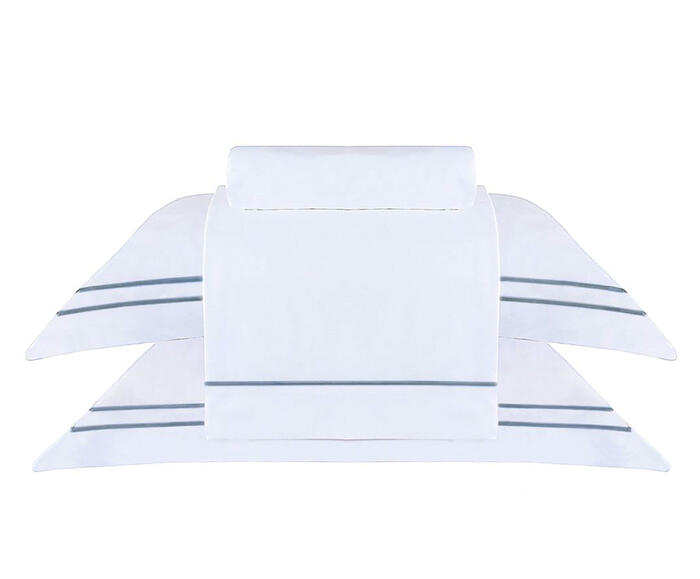 Jogo de Len&ccedil;ol Sublime Branco Azul Marinho - image 0