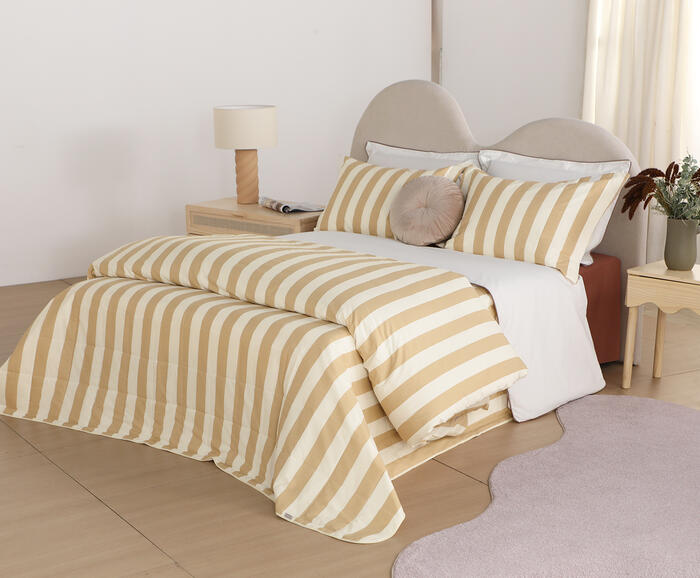 Duvet Listras Bold Areia 200 Fios image number 2