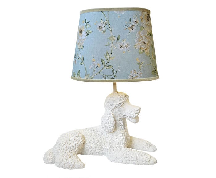 Base Lumin&aacute;ria Cachorro Poodle Carlotinha Branco image number 5