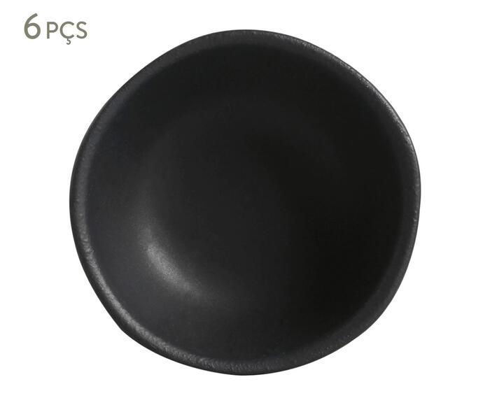Jogo de Ramequins Pequeno Org&acirc;nico Preto Matte Preto - image 0