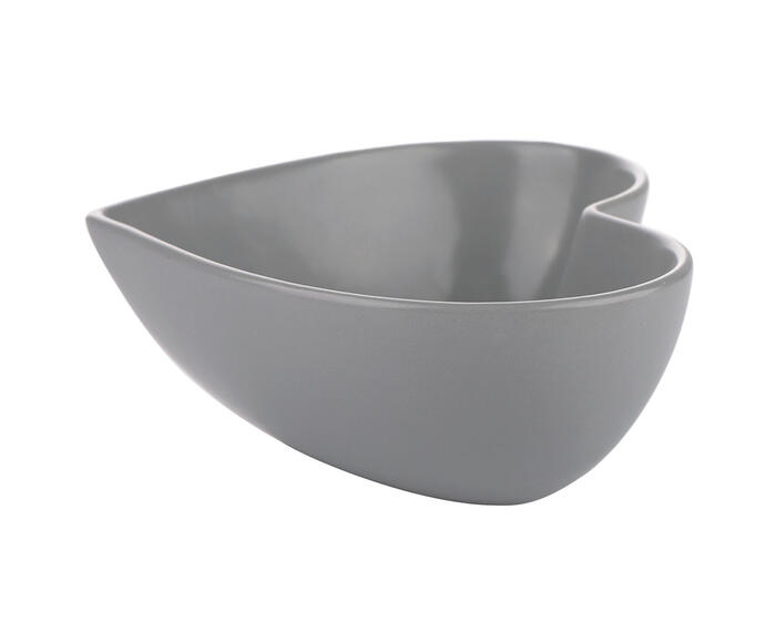 Bowl em Porcelana Lovely Cora&ccedil;&atilde;o Cinza - image 0