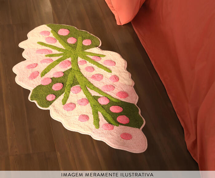Tapete de Banheiro Begonia Colorido - image 1