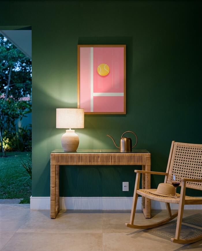 Quadro Pink Tennis com Moldura em Madeira image number 2